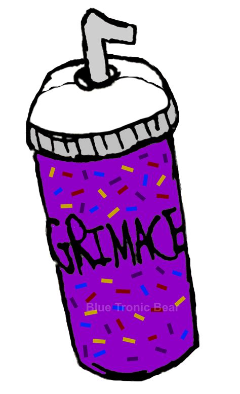 Grimace Shake Drawing by BlueTronicBear on DeviantArt