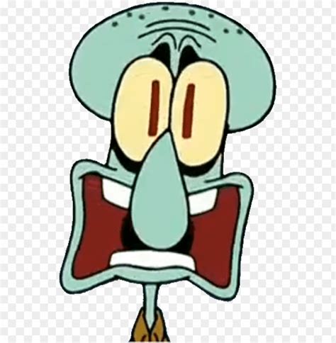 Spongebob Scared By Supercaptainn - Scared Squidward PNG Transparent With Clear Background ID ...