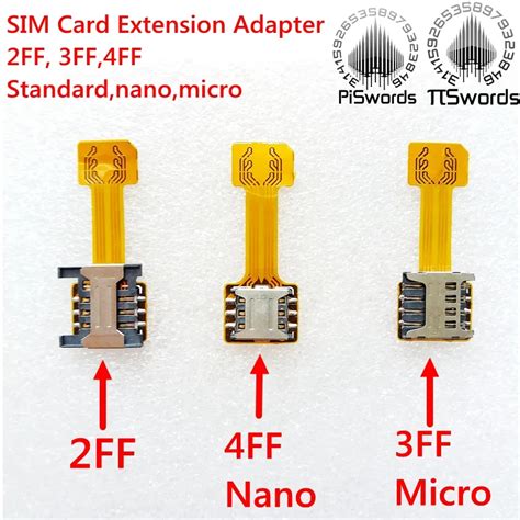 Doppel Dual SIM Card erweiterung adapter konverter 4FF Nano 3FF micro ...