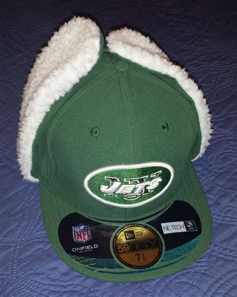 NEW ERA 59Fifty New York Jets Dog Ear Hat Cap Sz 7 3/8 Fitted NFL Football SALE | New era ...