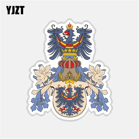 YJZT 10.2CM*12.2CM Creative Car Sticker CARNIOLA Coat Of Arms Flag ...