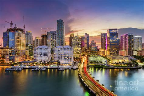 Miami, Florida, Skyline Photograph by Seanpavonephoto