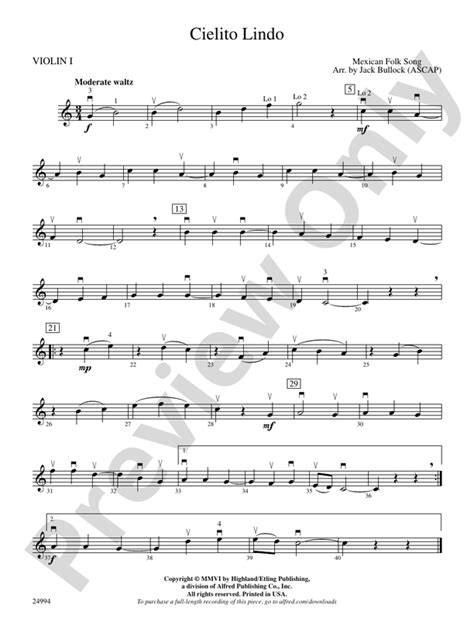 Cielito Lindo Guitar Chords