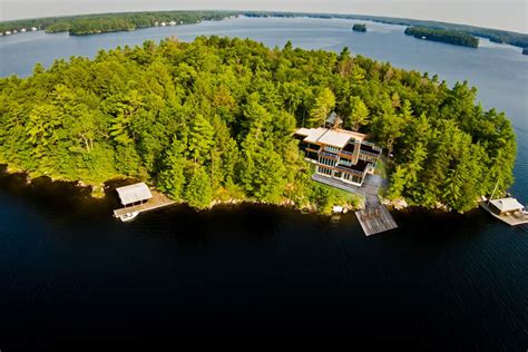 $12 million for a modern Muskoka Lakes mansion on a private island | Private island, Island ...