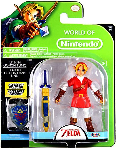 World of Nintendo Legend of Zelda Ocarina of Time Link Goron Tunic 4 Action Figure Jakks Pacific ...