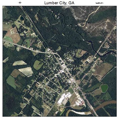 Aerial Photography Map of Lumber City, GA Georgia