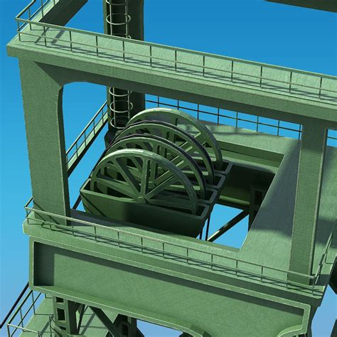 Mining Headframe 3D Model $55 - .max .c4d .fbx .obj - Free3D