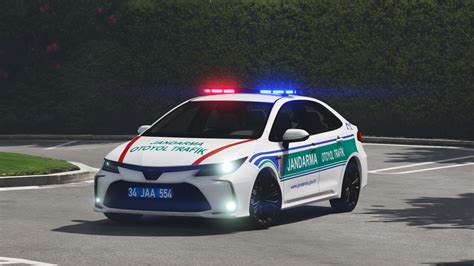 Toyota Corolla 2020 Jandarma Otoyol Trafik Skin - GTA5-Mods.com