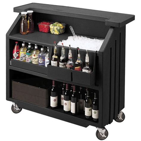 Cambro Portable Bar 540 Black | Portable bar, Portable outdoor bar, Bars for home