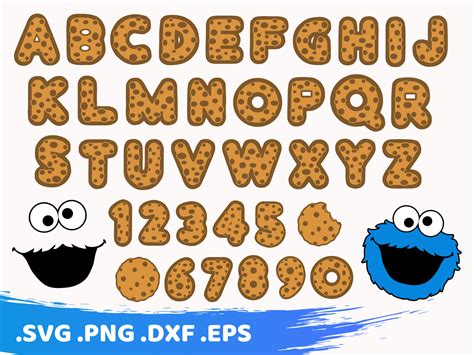 Cookie font svg, cookie monster letters, cookie monster svg, monster t shirt, cookie… | Cookie ...