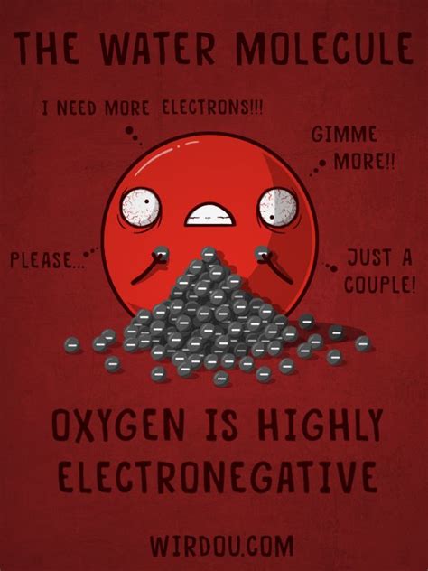 water oxygen electronegativity Science Humor Chemistry, Science Cartoons, Chemistry Classroom ...