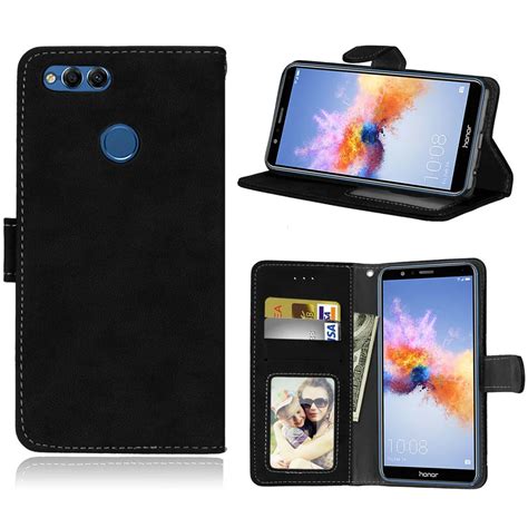 Aliexpress.com : Buy For Huawei Honor 7X Case 5.93'' Flip Cover Stand Leather Wallet Case For ...