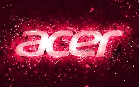 1920x1080px, 1080P free download | Acer pink logo pink neon lights, creative, pink abstract ...