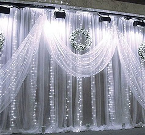 Curtain Lights 3m x 3m 300 LED Curtain Fairy String Light. Indoor ...