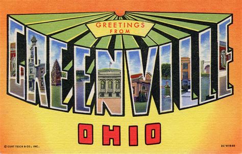 Greetings from Greenville, Ohio - Large Letter Postcard | Flickr