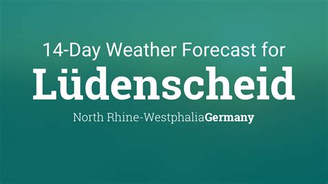 Lüdenscheid, North Rhine-Westphalia, Germany 14 day weather forecast