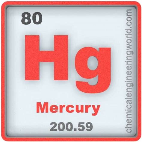 Mercury Element Properties and Information - Chemical Engineering World