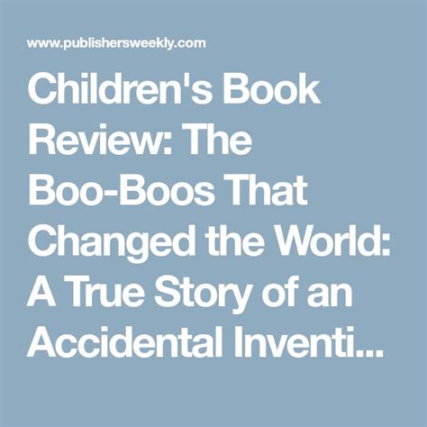 Children's Book Review: The Boo-Boos That Changed the World: A True ...