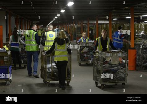 Staff in warehouse tour sports direct headquarters in shirebrook hi-res stock photography and ...