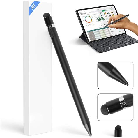 Active Stylus Pen, TSV Fine Point Stylus for Touch Screens, Rechargeable Tablet Pen for Precise ...