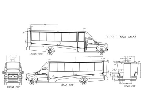 F-550 Luxury Bus Floor Plans — Grech Motors | Luxury Shuttle Bus Manufacturer & Sales