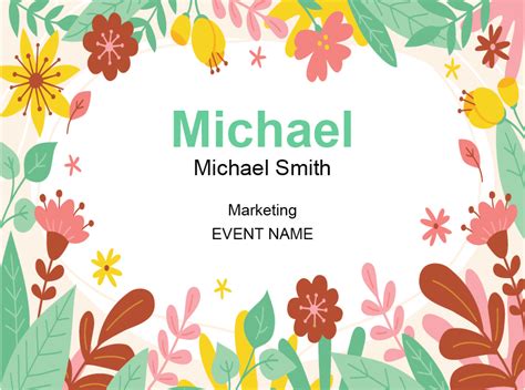 Name Tag Templates: Free, Customizable, and Printable | pc/nametag