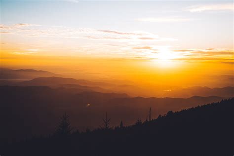 Blue Ridge Valley Sky Forest Sunrise Wallpaper,HD Nature Wallpapers,4k ...