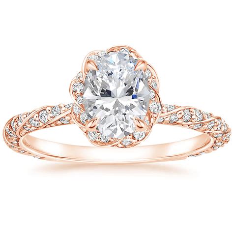 10 Heavenly Rose Gold Halo Engagement Rings - Brilliant Earth Blog