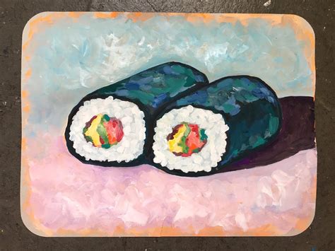 Art Room Britt: Sushi in Gouache