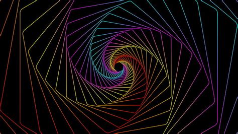 HD wallpaper: infinite loop, illusion, colorful lines, Abstract ...