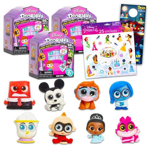 Buy Disney Doorables Series 7 Mega Pack - Bundle with 3 Disney Doorables Mini Peek Figures for ...