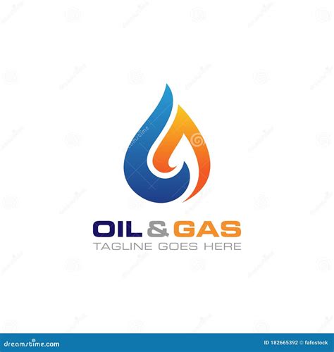 Oil and Gas Logo Design Vector Template. Stock Vector - Illustration of editable, fuel: 182665392