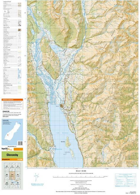 Topo50 map: CB10 - Glenorchy | Toitū Te Whenua - Land Information New Zealand