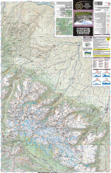 Absaroka Beartooth Wilderness Topographic Recreation Map | Wide World ...