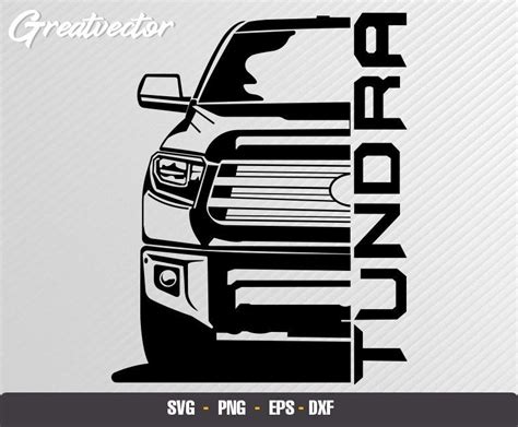 Pick up Tund Front View L EPS SVG PNG Dxf L Vector Art - Etsy | Svg ...