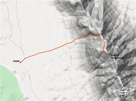 Hiking Map for Eagle Mountain