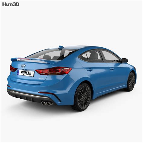 Hyundai Avante Sport with HQ interior 2020 3D model - Vehicles on Hum3D