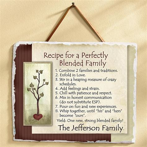 Blended Family Poetry ~ Our Family Recipe - Support for Stepfathers