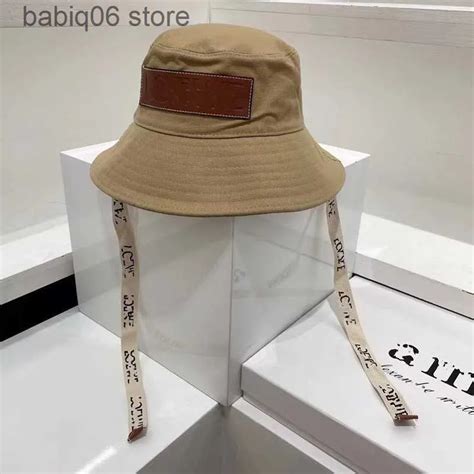 2023 Designer Bucket Hats Luxurious Wide Bucket Hat Womens In Solid Colors With Letter Sunhat ...