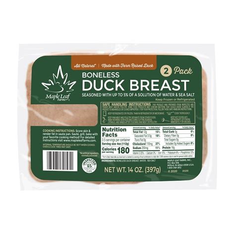 MAPLE LEAF FARMS BONELESS DUCK BREAST - US Foods CHEF'STORE