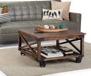 Rustic Square Coffee Table - Blow My Budget