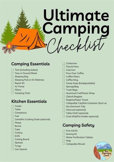 Tent Camping Checklist | ubicaciondepersonas.cdmx.gob.mx