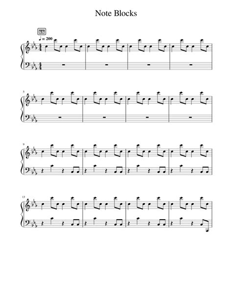 Note_Blocks Sheet music for Piano (Solo) | Musescore.com