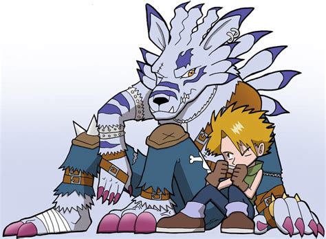 Yamato and WereGarurumon by SandikaRakhim on DeviantArt