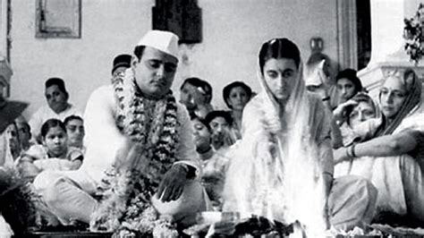 Young Indira Gandhi Wedding