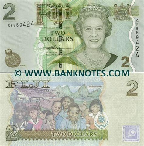 Fiji 2 Dollars 2007 - Fijian Currency Bank Notes, Paper Money, World ...