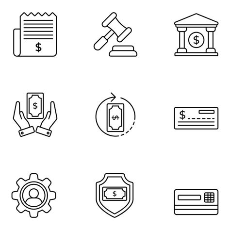 Business line icons 3231097 Vector Art at Vecteezy