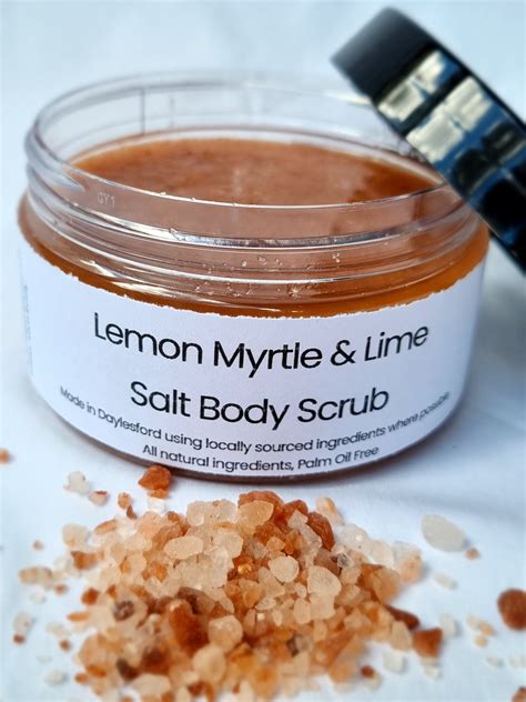 Lemon Myrtle & Lime Salt Body Scrub — LAVE | soak | scrub | bathe