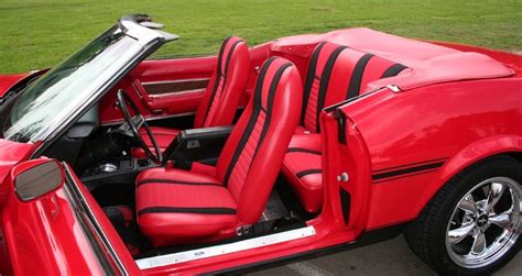 Bright Red 1973 Ford Mustang Convertible