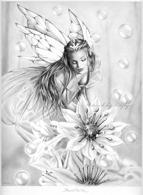 Beautiful Fairy Drawings In Pencil